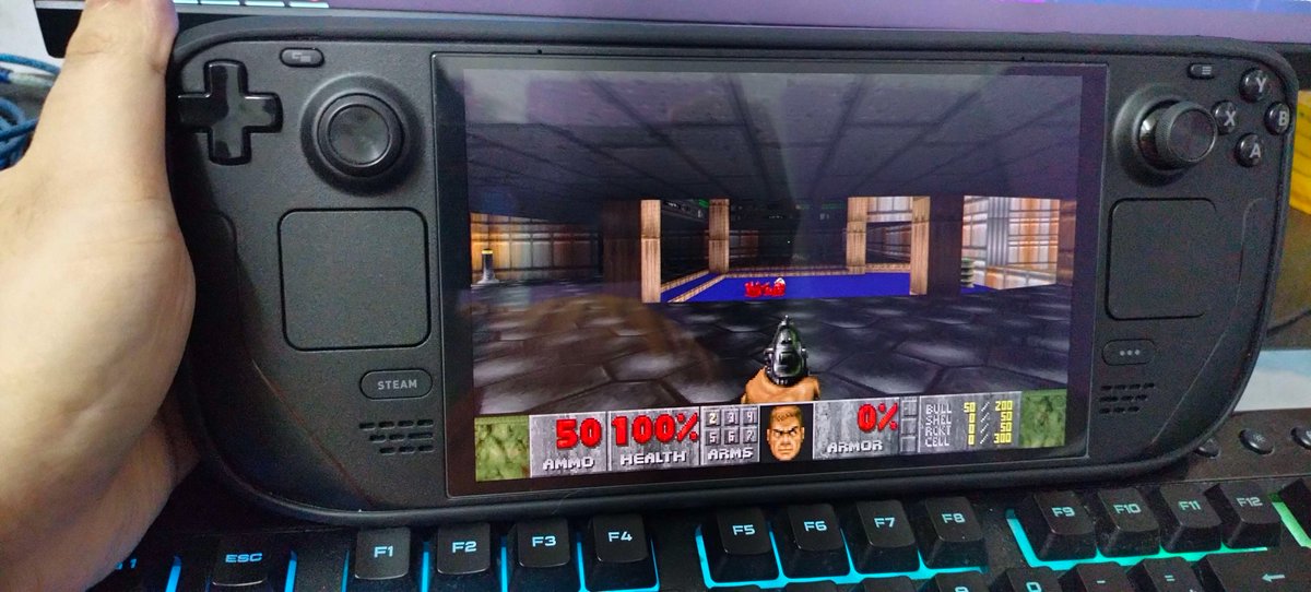 I've optimized the default controls for for GZDoom 4.12.1 on Steam Deck

- proper dual analog controls
- menus fully navigatable
- player looking up uncontrollably fixed
- no custom control template needed, just use standard 'Gamepad with Joystick'

Should be out on Discover soon