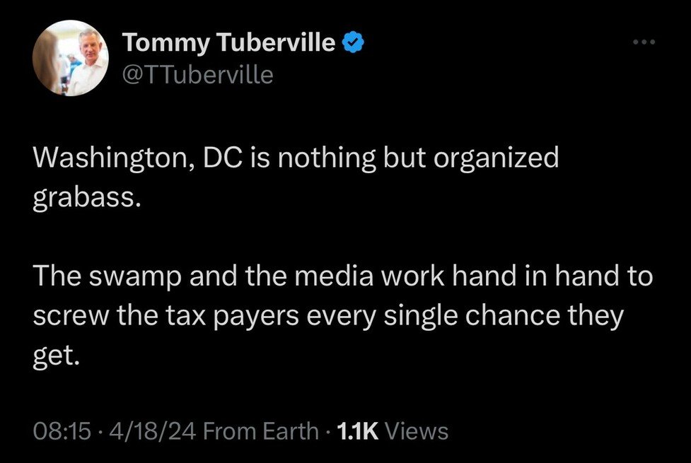 Senator @TTuberville is right about Washington DC 

Do you agree 

YES OR NO ?