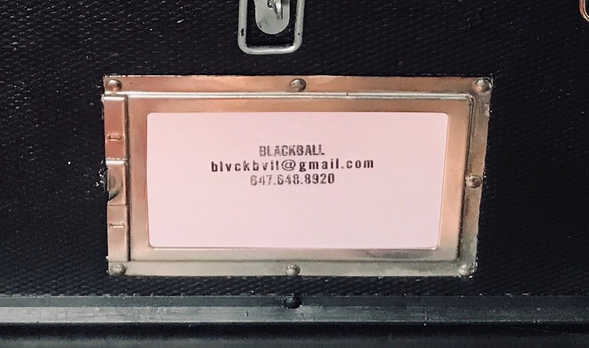 Keeping a six-piece all electronic live band going calls for a small mountain of materiel, so we're swooning over this super-fine lockable flight case we snapped up at a rummage sale <a href="/church_dublin/">Dublin Street United Church</a>.