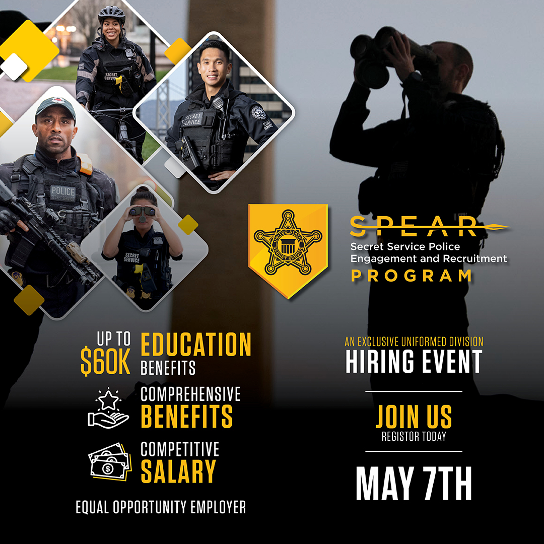 If you're interested in becoming a part of our team, we are hosting an informative Uniformed Division career event featuring demonstrations and overviews at our Rowley Training Center near DC May 7. Click here to find out more and register for this event. ow.ly/qqB550RlGmX