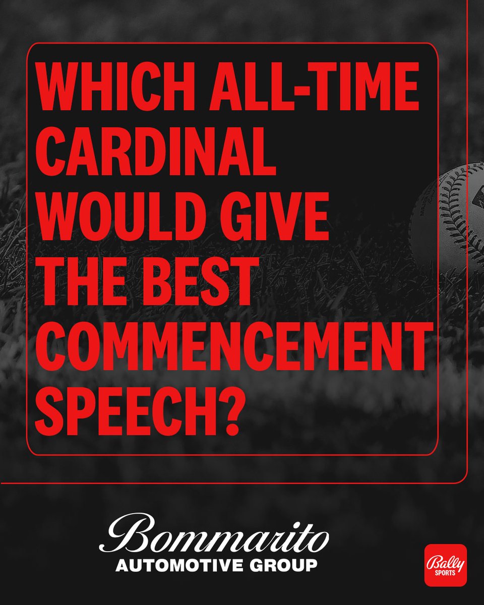 A question as we get ready for graduation season... 🎓 @BommaritoAuto | #STLCards