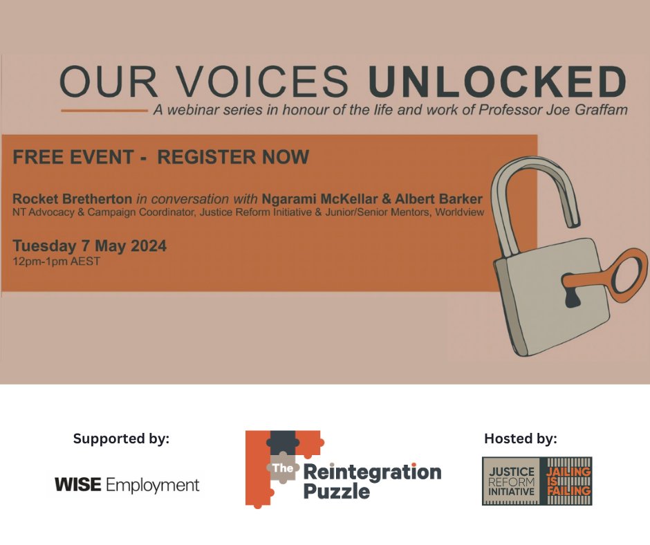 NEWS: details are out for our next webinar! Join us on May 7 to hear Rocket Bretherton in conversation with Ngarami McKellar and Albert Barker from Worldview Foundation. Free registration: loom.ly/r0gxuNs