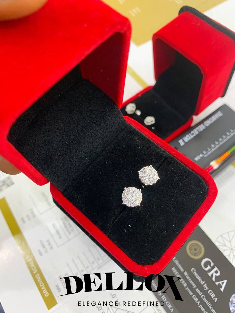 VVS moissanite earring- 170K @DurkioWiz buy for your babe