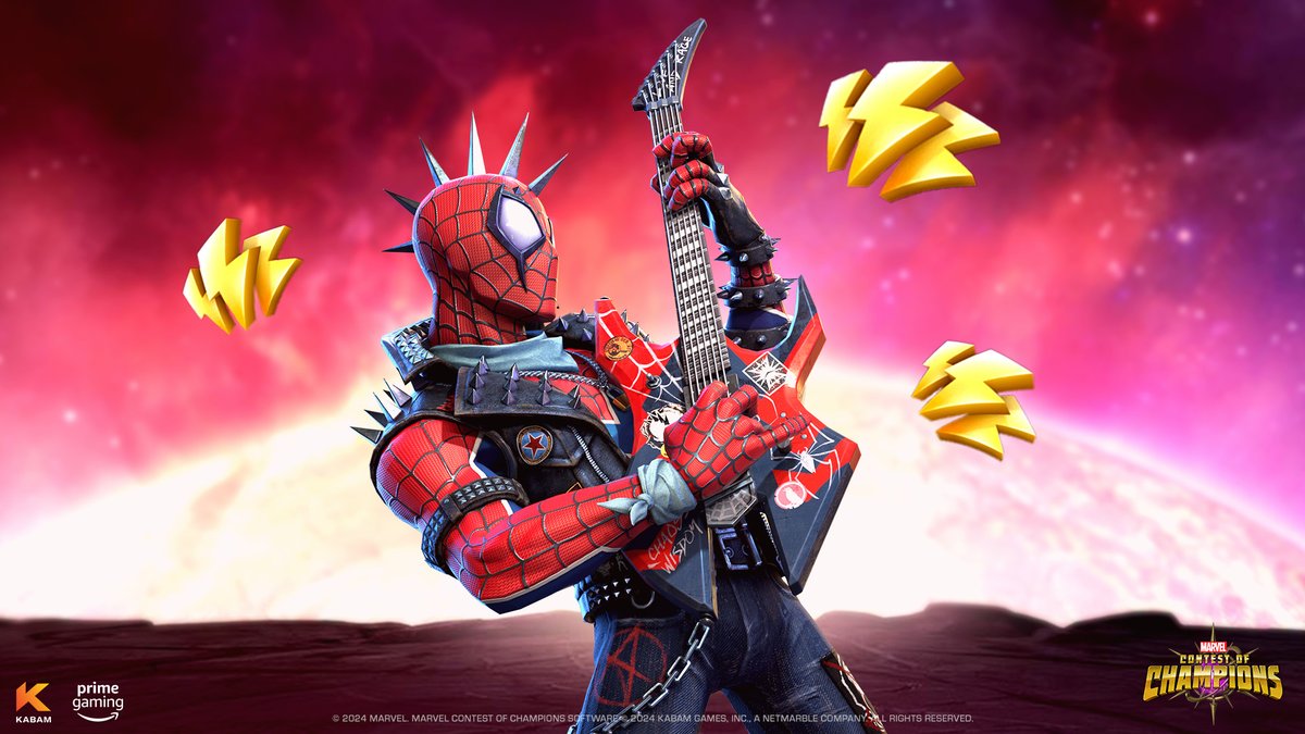 Get ready for the ultimate sensation with the Sensational Spider-Punk Bundle! 🕷️🎸 Score a 3-Star rarity of the newest Champion, Spider-Punk, plus a Love And Rage Cavalier Crystal! Also, enjoy 3x Energy Refills to keep you in the action! 🌟💥 amzn.to/41ptXxQ