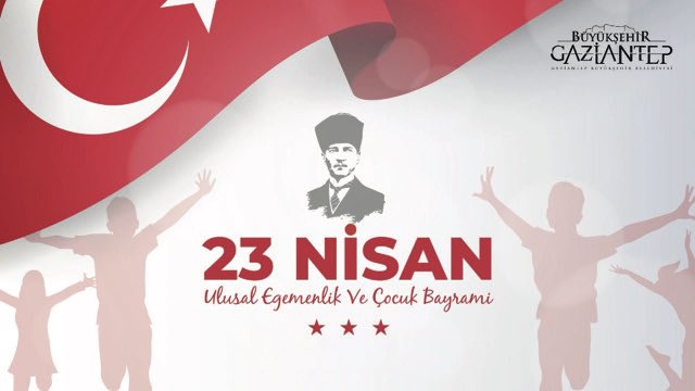 23 Nisan Ulusal Egemenlik ve Çocuk Bayramı kutlu olsun. 🎈 🇹🇷 #23NisanKutluOlsun