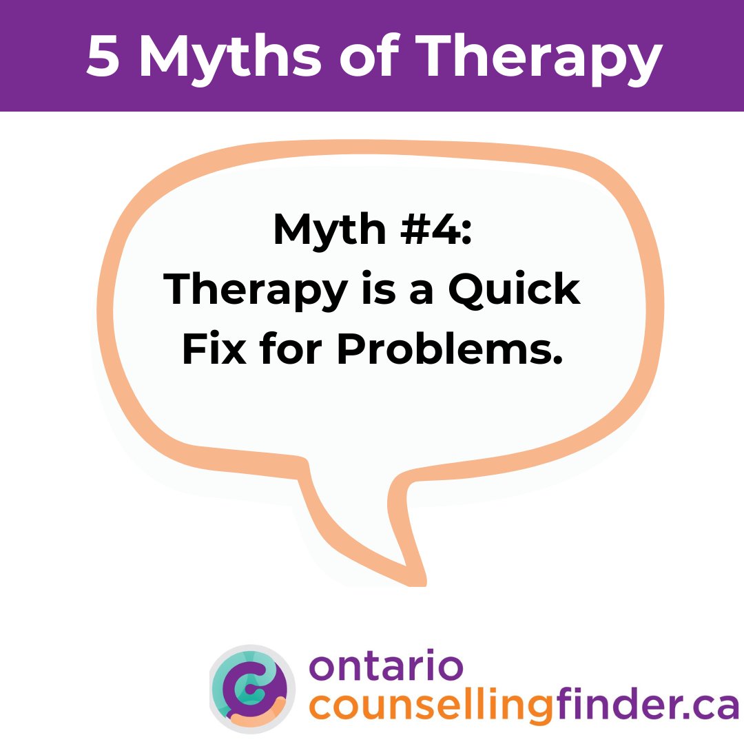 Reality: Lasting change requires time, effort, and commitment. Read more: ontariocounsellingfinder.ca/the-5-myths-of…
#KnowWhereToGo #MentalHealthMatters