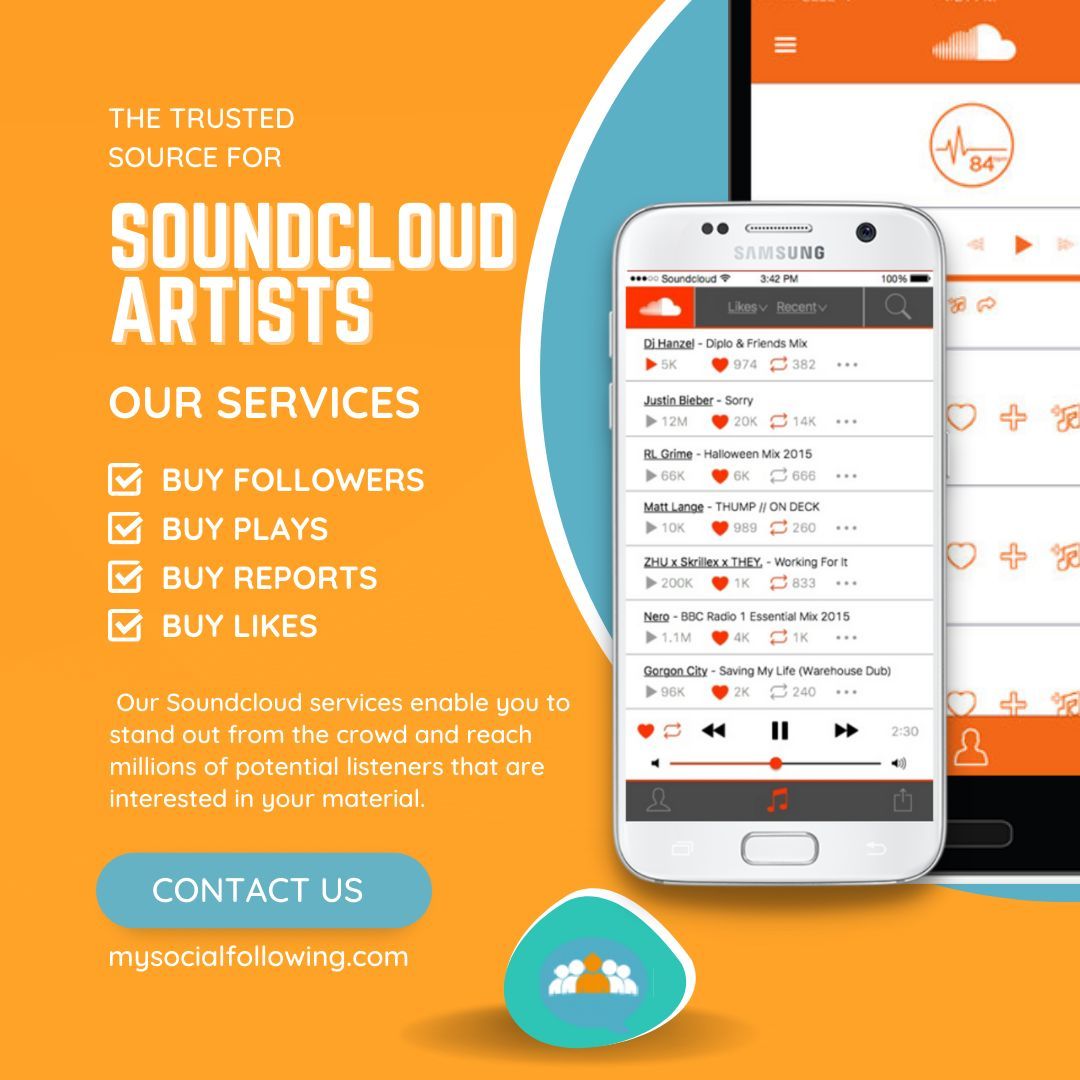 Our Soundcloud services enable you to stand out from the crowd and reach millions of potential listeners interested in your material. 

Learn more: mysocialfollowing.com 

#soundcloud #soundcloudmarketing #organicreach #socialmediamarketing