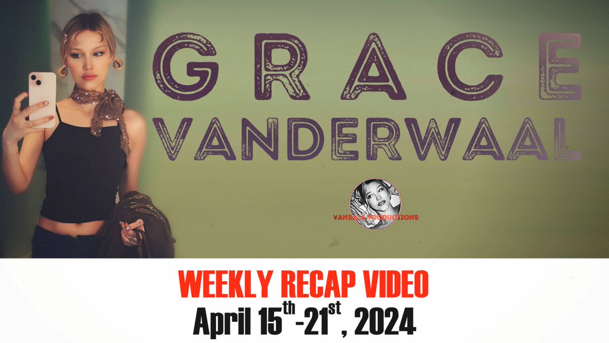 Missed what happened last week with @GraceVanderWaal? Check out our weekly recap video (April 15 - April 21, 2024) youtu.be/lKV6FxMR9vQ