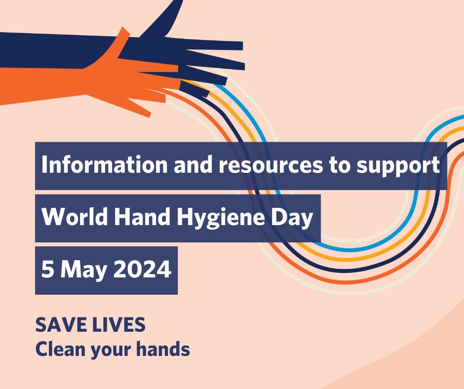 World Hand Hygiene Day is being held on Sunday 5 May 2024. The theme for 2024 is about promoting ongoing knowledge building through training and education. Visit our website for resources and suggestions about what your organisation can do to celebrate: bit.ly/3J9Pnqo.