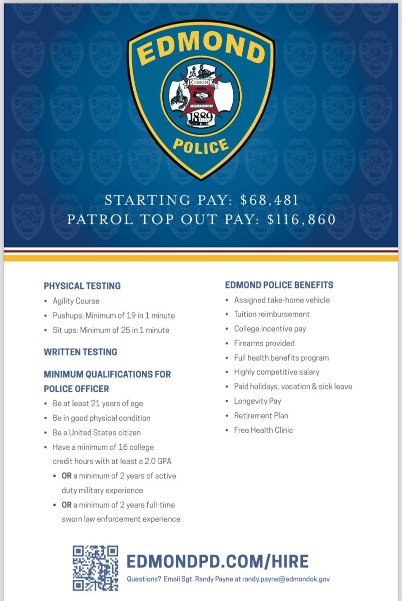 #savethedate Our hiring process opens JUNE 1 #policeacademy