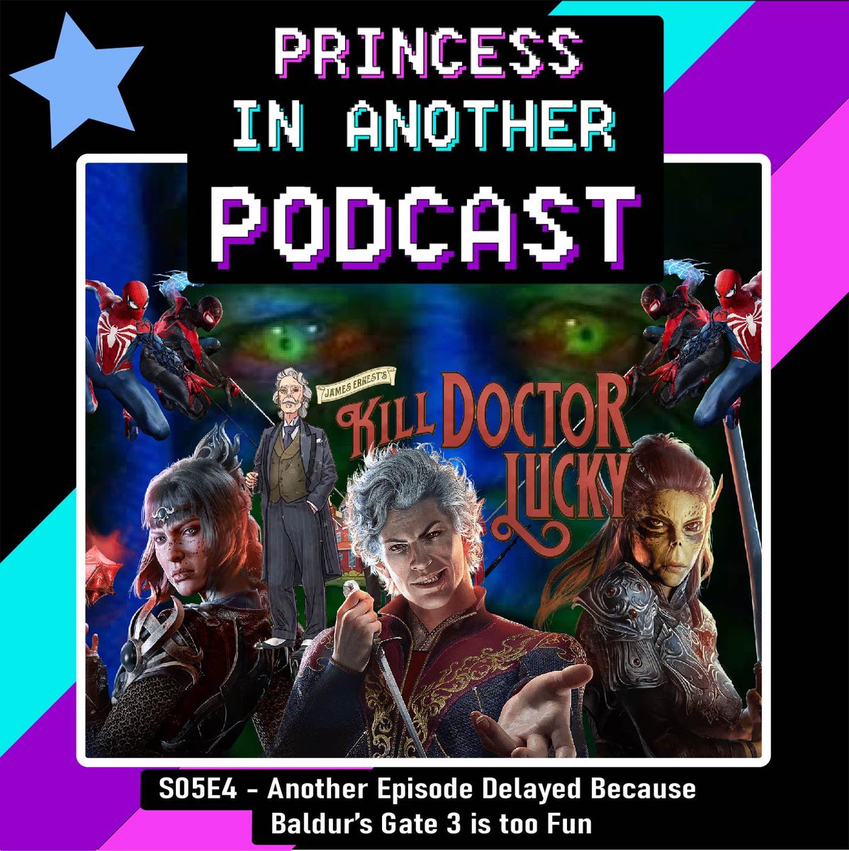 princessinpod's tweet photo. Season 5 Episode 4! Listen on SoundCloud, Stitcher, iTunes, and Spotify. 

The princesses look forward to all the brand new games of 2024 and wonder if they will ever play them, or if they'll just keep playing Baldur's Gate 3 forever. https://t.co/jSnJd0HRTk