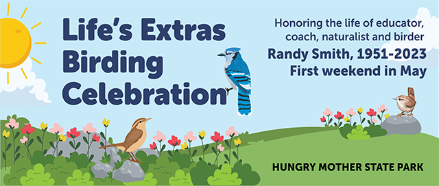 Reminder, registration for this #birding festival ends Friday! Join us at #HungryMotherStatePark next weekend, May 3-5, for this special event honoring the late Randy Smith, who was an avid birder and dedicated volunteer. #birdfestival More details: dcr.virginia.gov/state-parks/bl…