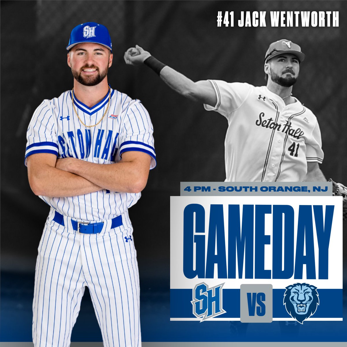 SHUBaseball's tweet image. It's GAMEDAY 🏴‍☠️⚾️

📍 The Shep
🆚 Columbia
⏰ 4 PM
💻 flosports.link/3GWxzP5
📈 setonhall.statbroadcast.com

#HALLin 🔵⚪️ | #NeverLoseYourHustle