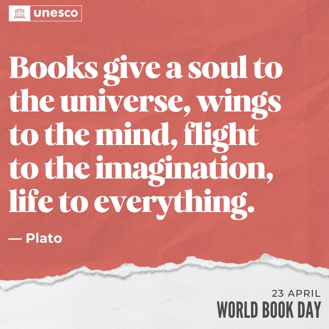 A book is a bridge between generations and across cultures, a force for creating & sharing knowledge. On #WorldBookDay and every day, let's unleash the power of reading to dream, to learn and to help us build a better tomorrow for all! on.unesco.org/BookDay