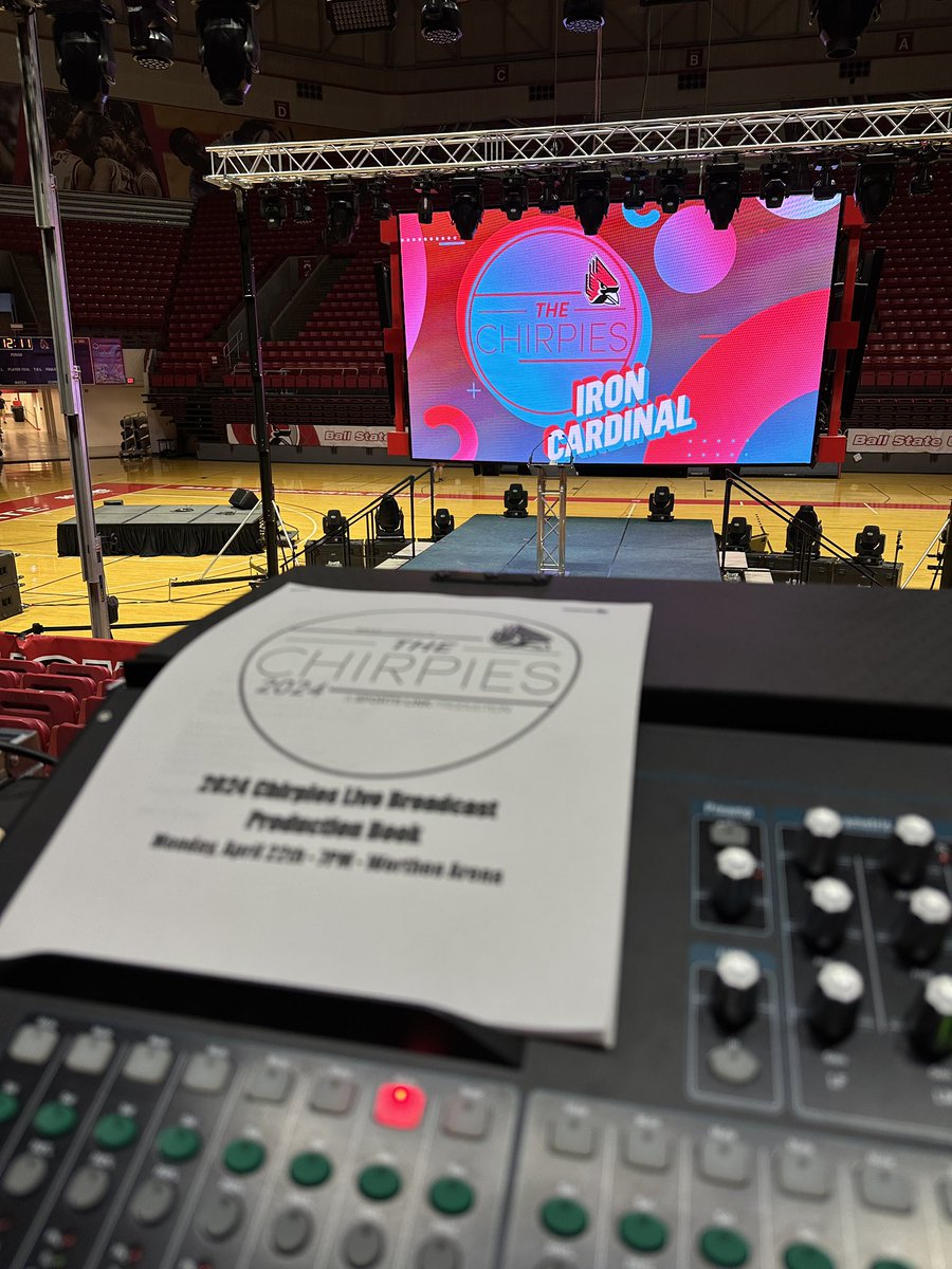The biggest night in @BallStateSports begins at 7pm! It’s the #Chirpies 2024 night! Watch the broadcast from our incredible @bsusportslink crew on YouTube, Facebook or Twitter. #ballstate #WeFly #chirpchirp