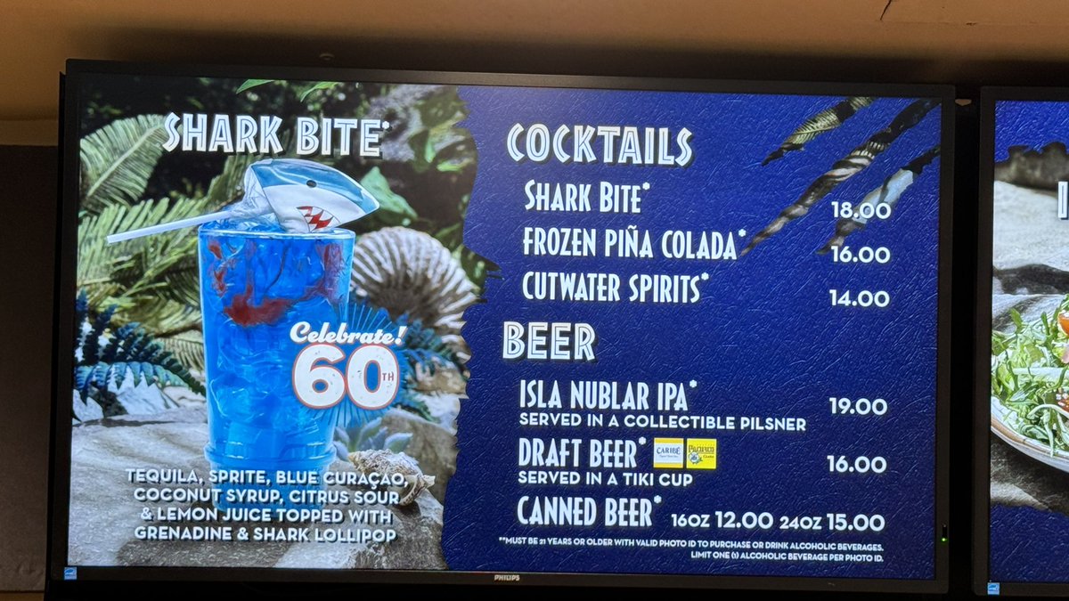 New Shark Bite drink has arrived for the 60th anniversary of the studio tour at Universal Studios Hollywood