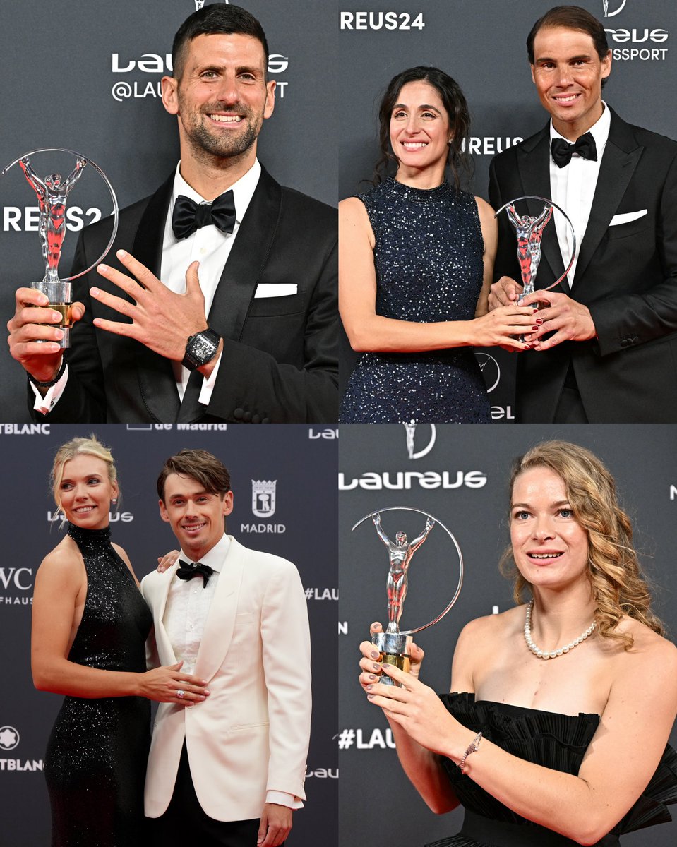 Love of the game 🎾 

Tennis hits different at the Laureus World Sports Awards in Madrid. 

@LaureusSport ✨ #Laureus24