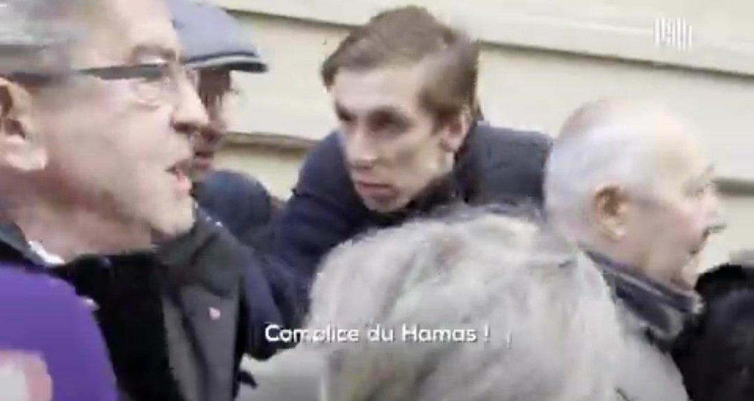 Ce petit fils de collabo a essayé d'agresser Jean-Luc Mélenchon. L'ext-droite est tellement en roue libre en France qu'elle se permet d'attaquer le leader de l'opposition. Notre camp social et politique à plus que jamais besoin d'unité !