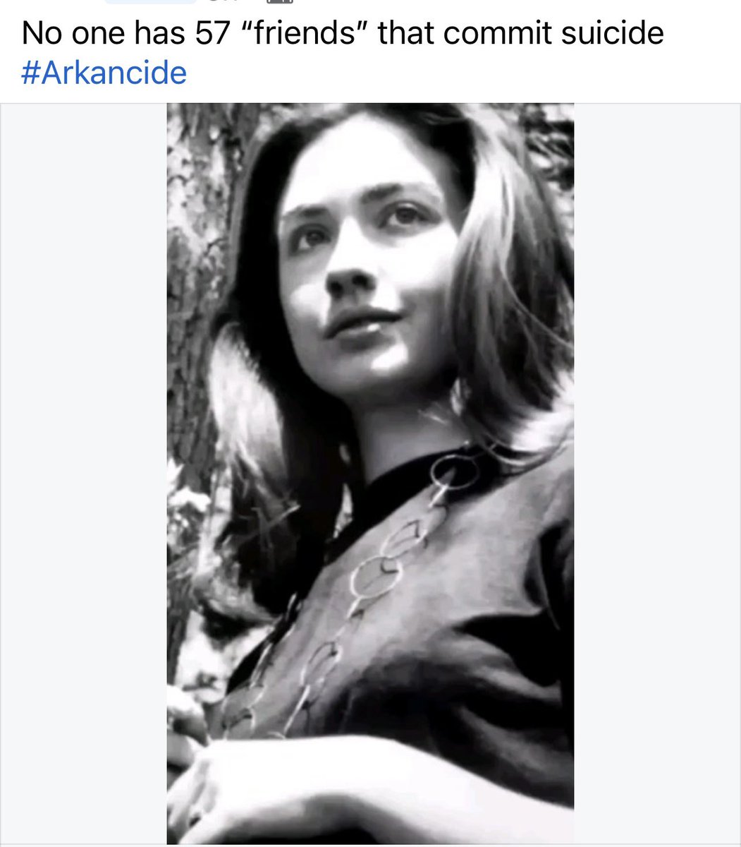 Just sayin’. NO ONE And the world goes on like “oh well, just another friend of the Clinton’s committed suicide today.” 🤯