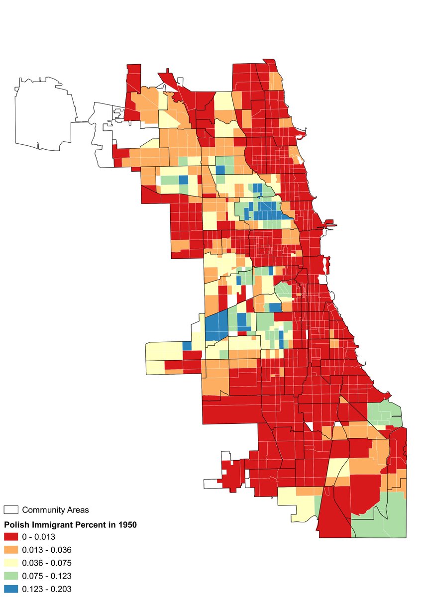 Chicago Polish immigrant population in 1950