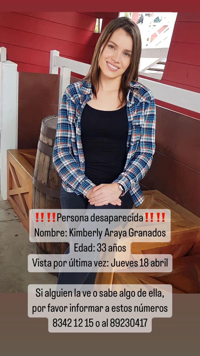Kimberly está desaparecida desde el jueves. Por fa compartan.