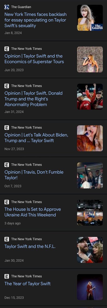 lostinspeaknow's tweet image. nytimes: we have taylor swift fatigue 

also nytimes: