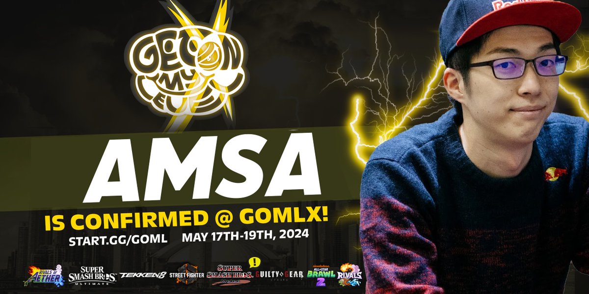 The Yoshi GOAT is a lot more than just a competitor this year 🤫🎯 @aMSaRedYoshi is confirmed for #GOMLX ☁️🇨🇦 Stay tuned for more info! 👀 🔗start.gg/goml 🔗
