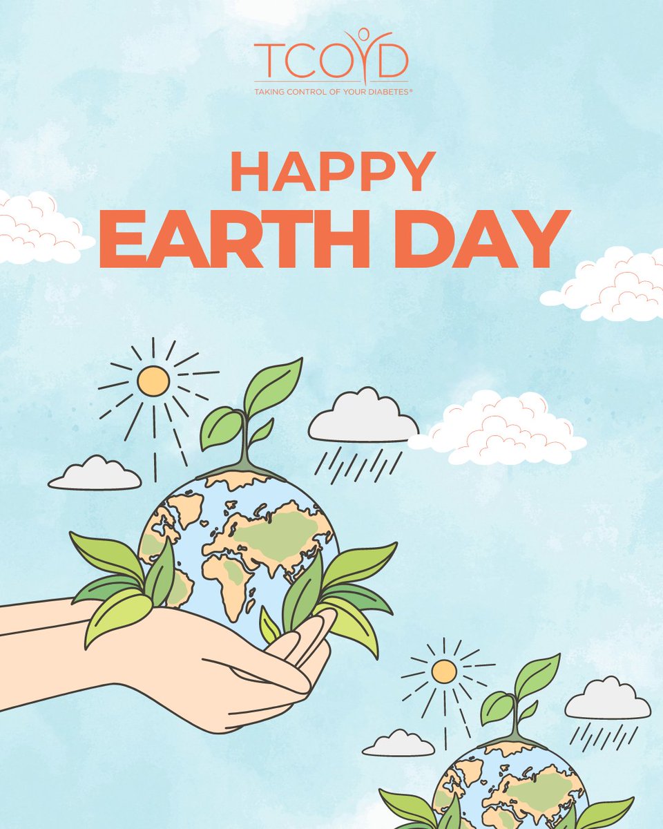 Celebrate Earth Day every day! Just like managing diabetes, taking care of our planet is a daily commitment. 💚🌍💙 #TCOYD #EarthDay #Diabetes