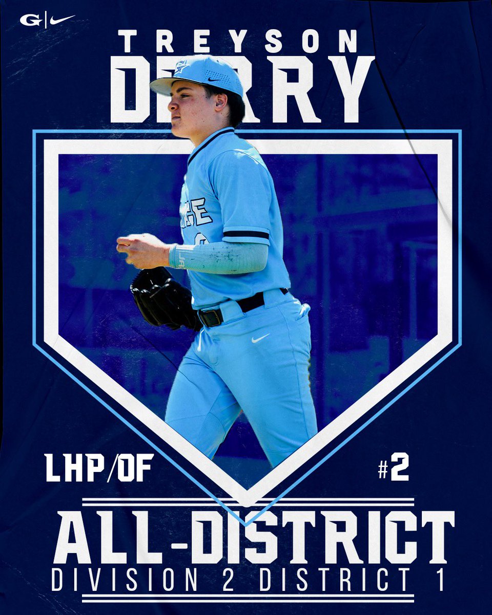 Congrats to our All-district award winners for 2024! #2 Treyson Derry | LHP/Of