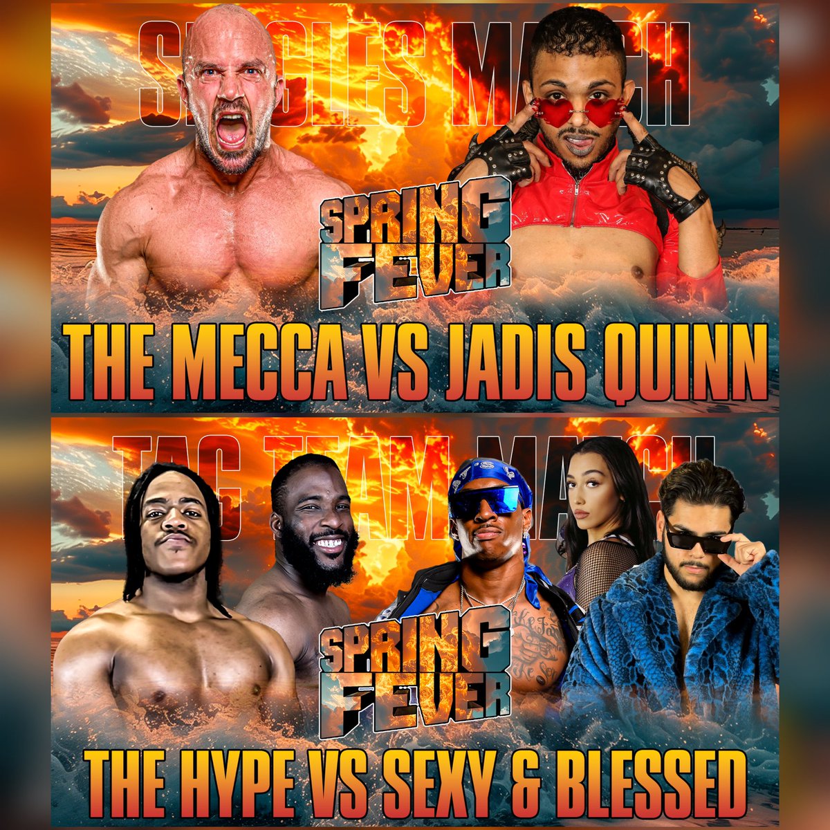 #MCWProWrestling returns to the Ridgely VFD🚒 THIS SATURDAY NIGHT for the final night of the 2024 #MCWSpringFever Tour‼️ @BJo_Mecca 🆚 @JadisQuinn The Hype 🆚 Sexy & Blessed 🎟️ Take advantage of the discounted Family 4️⃣ Pack of tickets and save💰 linktr.ee/mcwprowrestling 🎟️