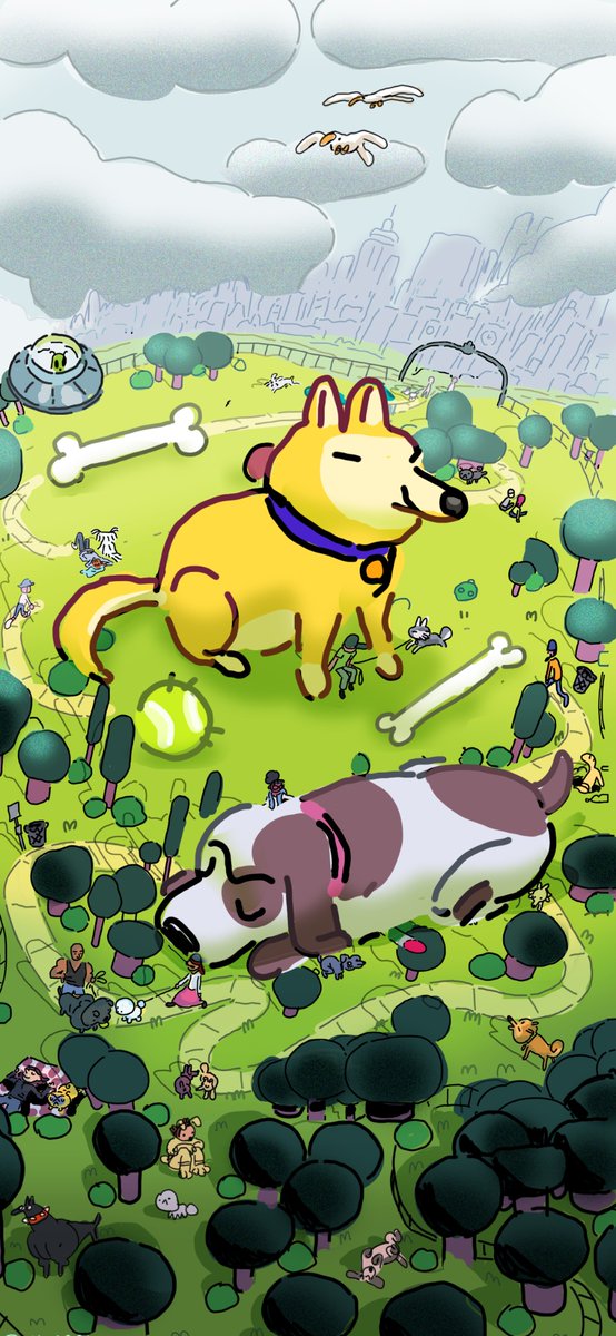 mymgal's tweet image. Dog park