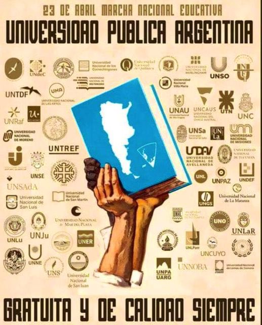 clementedeviaje's tweet photo. Contra la horrenda combinación de burros, perversos, malignos e ignorantes que quieren a un país a la altura de su calaña. Que viva la Universidad Pública Argentina. #23ATodosALasCalles https://t.co/4bWb0lq6Vb