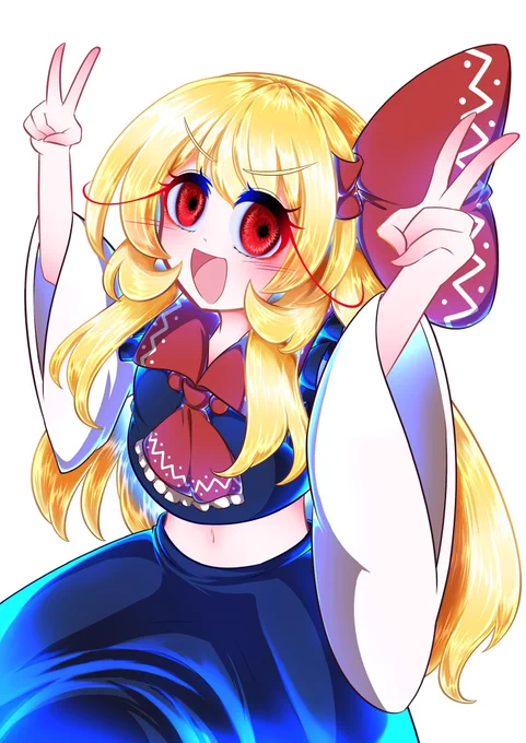 これは表紙になる予定のルーミアちゃん( ˙꒳​˙  )おめかし中#ルーミア#東方Project 