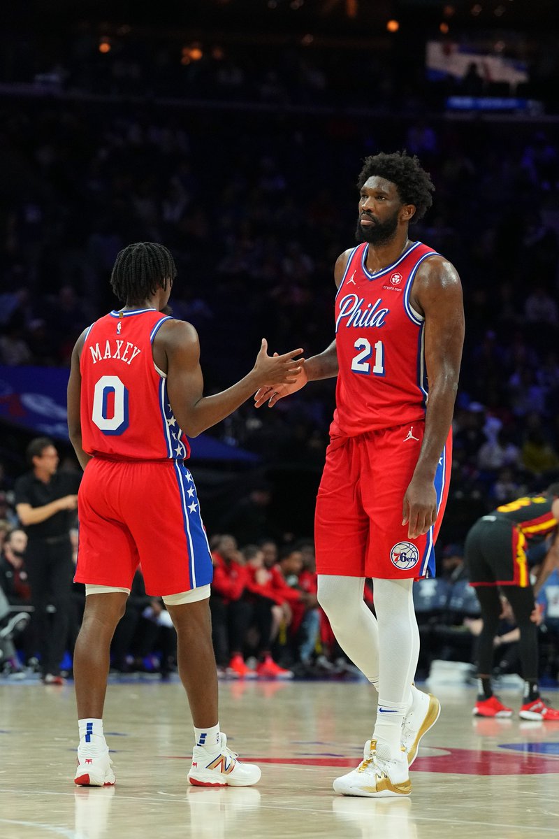 76ers head coach Nick Nurse says both Joel Embiid (knee) and Tyrese Maxey (illness) are game-time decisions, per @davidaldridgedc