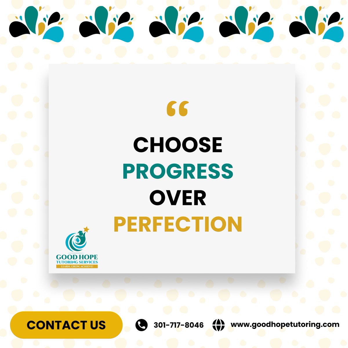 🌟📚 Striving for progress leads to success! We encourage you to choose progress over perfection. 💪🎓 Our tutors focus on growth and development, helping you reach your goals one step at a time.

#Tutoring #ProgressOverPerfection #Success #LibraryHeroes #AppreciationPost