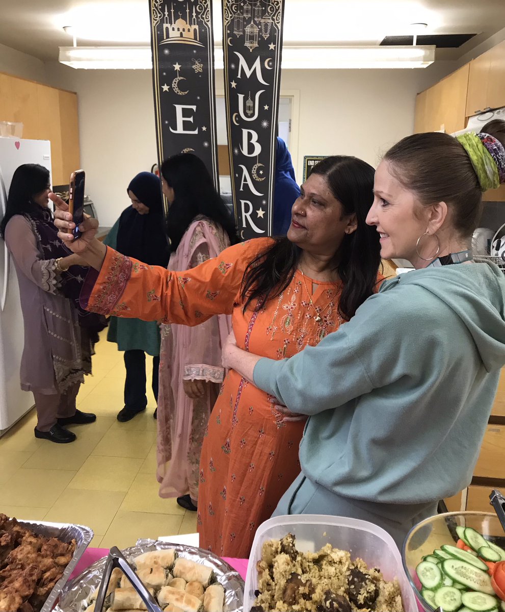 We had so much fun and so much food at today’s staff luncheon to celebrate Eid 🎉 Thank you to the staff and volunteers who made this happen. A delight to share together ❤️