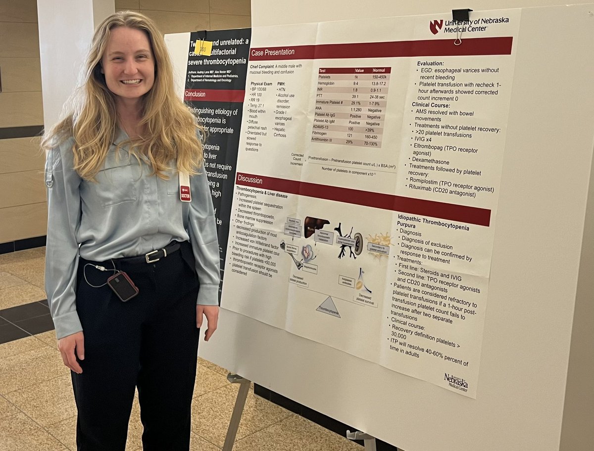 Annual @UNMC_GMERJ #researchfair, a great way to present interesting cases and research in a local setting. It’s great to simply walk across the street to present to those in our institution. Proud of our residents!