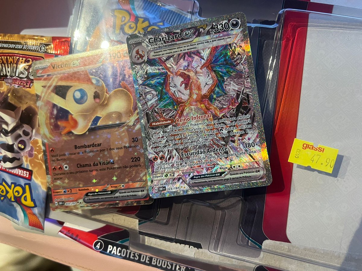 Fui abrir pacotinhos de cartas pokémon com Nicolas olha o que veio Charizard Ex Obsidiana Em Chamas🎉🎉