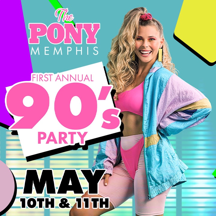 🌟MAY 10 & 11🌟
Calling all dudes & dudettes! 
Join us for a TOTALLY TUBULAR TIME! We're having an 90's Party and you're ALL INVITED! 
Drink & dance specials all night! 
.
.
.
#throwback #themeparty #90s #tubular #bestofmemphis #thepony #memphis #ponymemphis #ponynation