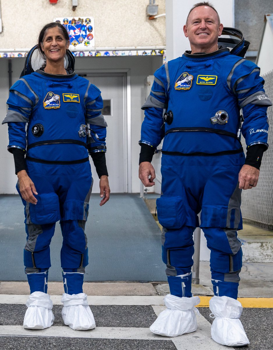 Two weeks from today, Suni and Butch are flying the @Boeing Starliner on its maiden piloted flight to space. They're both combat and spaceflight veterans and Navy test pilots. Godspeed. 
tinyurl.com/46mzr62w