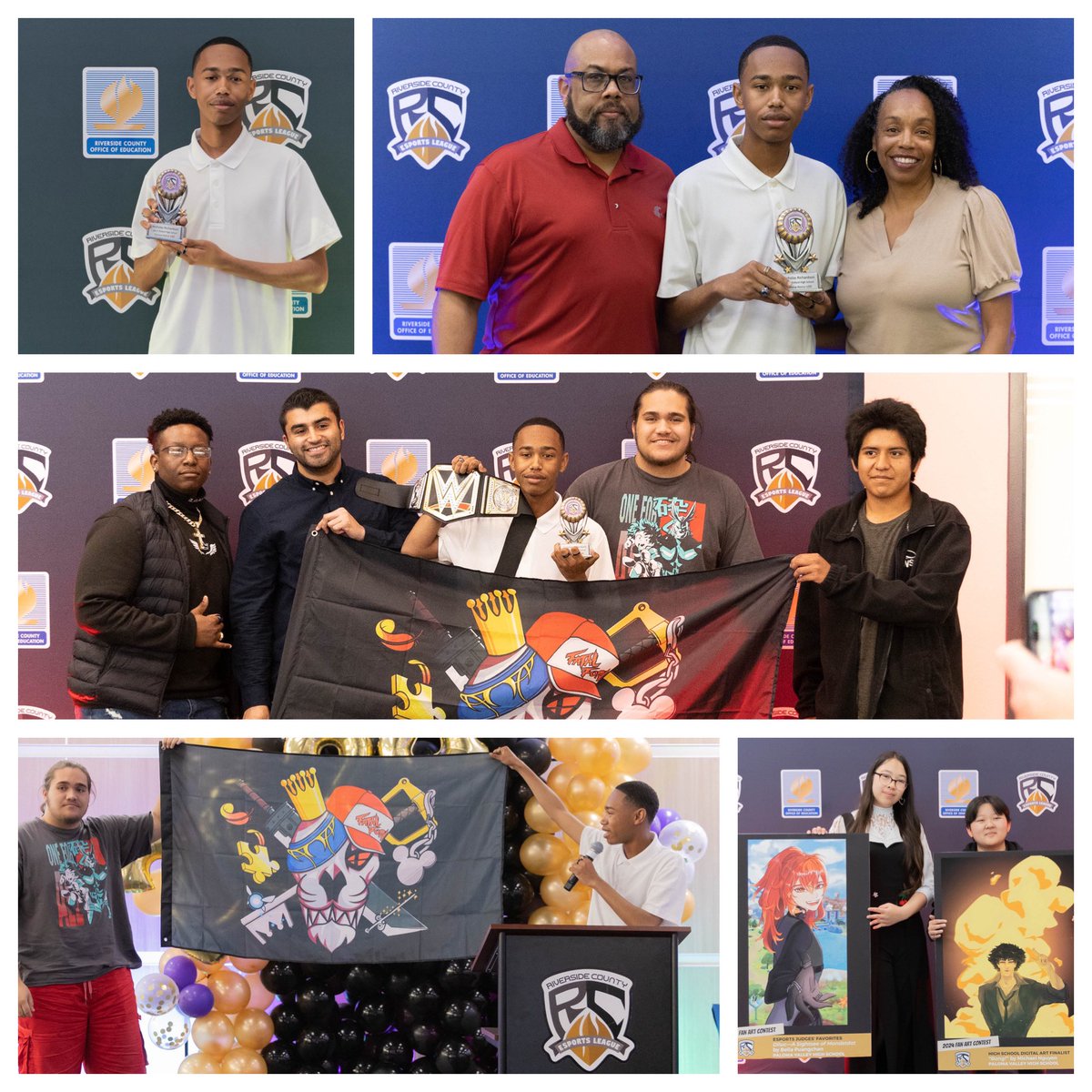 Congrats to #RCOEesports 2024 Awardees!👏 Friday we celebrated top student competitors &amp; staff/community leaders in our #RivCo #esports League. 🏆