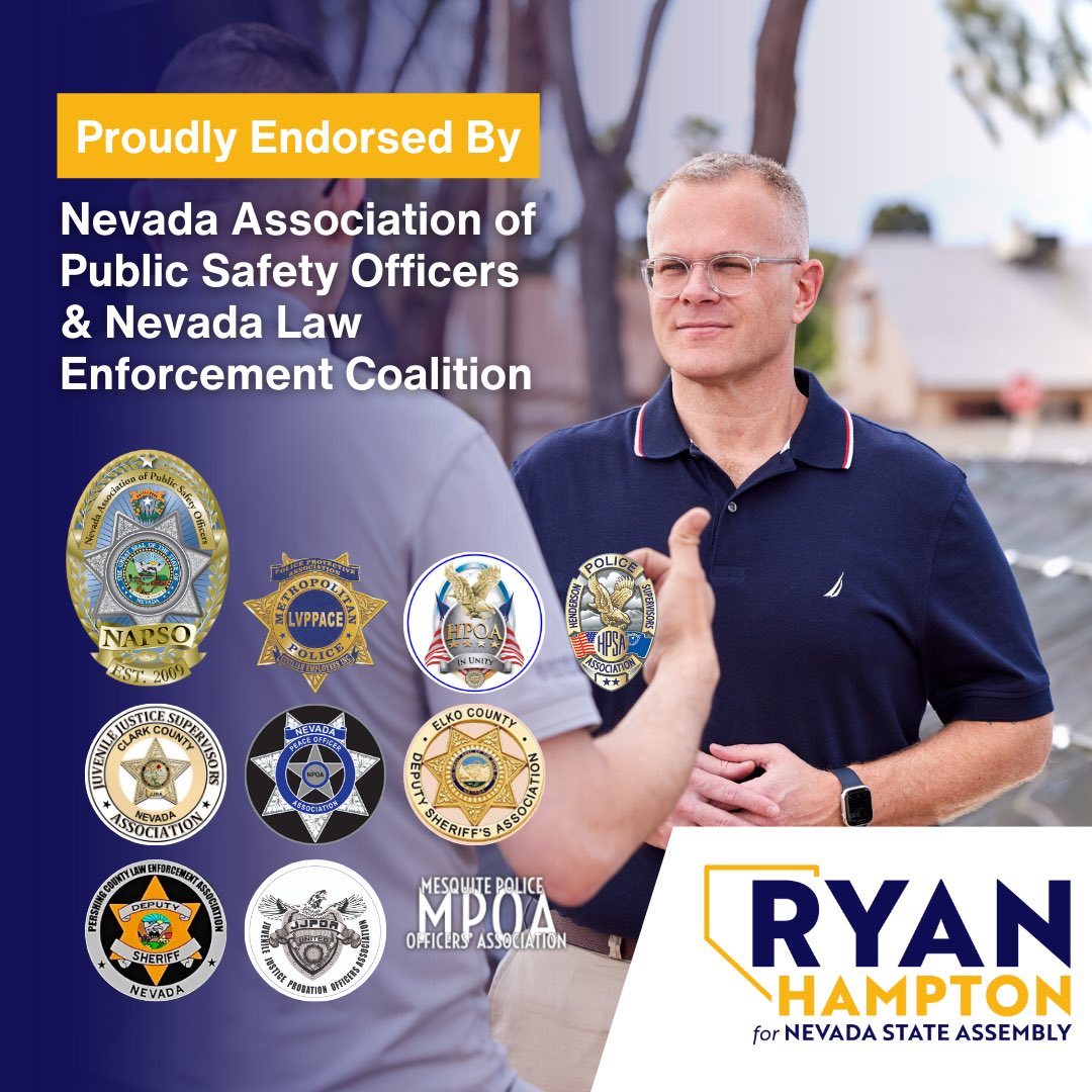 Ensuring community safety and supporting Nevada's law enforcement personnel will remain a top priority for me in the legislature. I’m grateful to have the endorsement of the Nevada Association of Public Safety Officers (NAPSO) and Nevada Las Enforcement Coalition (NLEC) in this