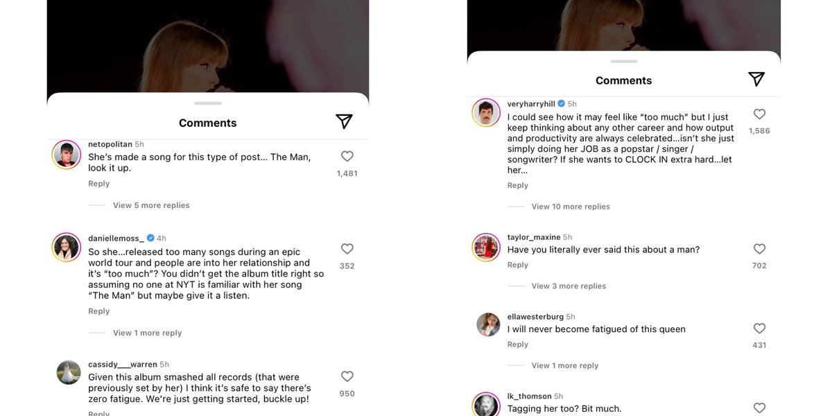 mainpopgirI's tweet image. Not them getting COOKED in their comments section lmfao

This goes to show (1) that Twitter/X is just an echo chamber, (2) that only the haters/critics actually believe the ridiculous things they accused Taylor of, and (3) that out there, in the REAL WORLD, Taylor is loved by the…