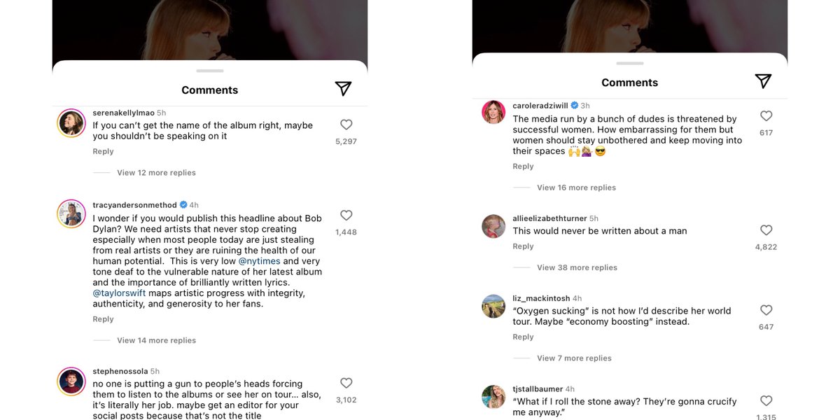 mainpopgirI's tweet image. Not them getting COOKED in their comments section lmfao

This goes to show (1) that Twitter/X is just an echo chamber, (2) that only the haters/critics actually believe the ridiculous things they accused Taylor of, and (3) that out there, in the REAL WORLD, Taylor is loved by the…