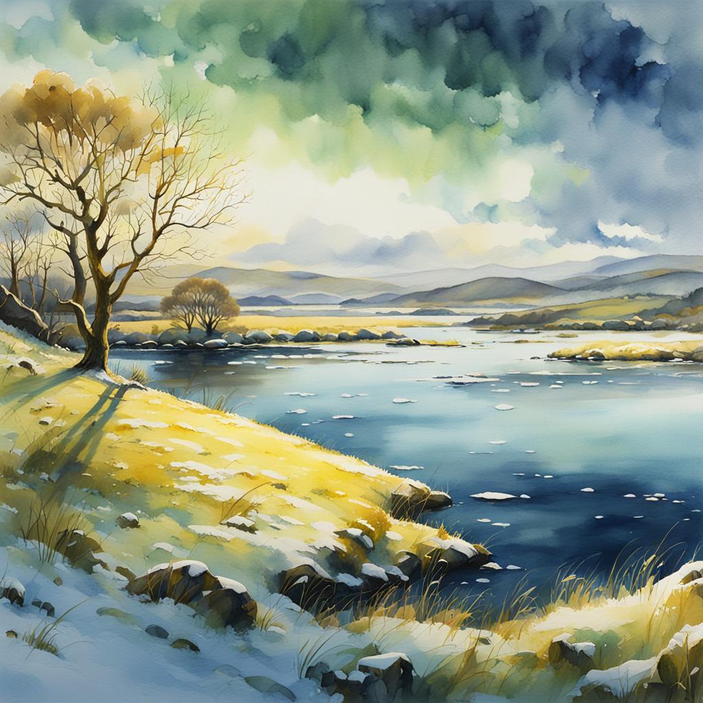 Springtime   Morning, Strangford Lough, County Down #irishart #irishartist   #irishartists #irishartforsale #irishartcollectors #irishartgalleries   #irishlandscapes #irishlandscapesketch #nftdealer #nftinvestor #nftinvestors   #nftart #nftartist #nftcommunity #nftcollector