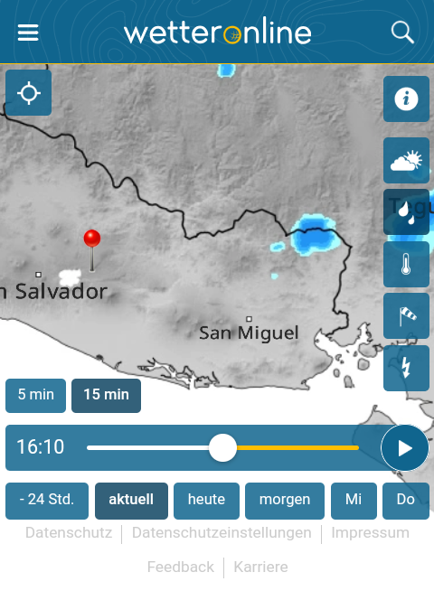 #MonitoreandoElTiempo
A las 04:10 pm del 22Abr2024 ya se registran chubascos con muy pocos relámpagos en el norte de La Unión y algunos sectores de Morazán.