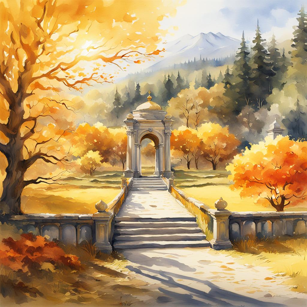 Springtime   Midday, Powerscourt Gardens, Co Wicklow #irishart #irishartist   #irishartists #irishartforsale #irishartcollectors #irishartgalleries   #irishlandscapes #irishlandscapesketch #nftdealer #nftinvestor #nftinvestors   #nftart #nftartist #nftcommunity #nftcollector
