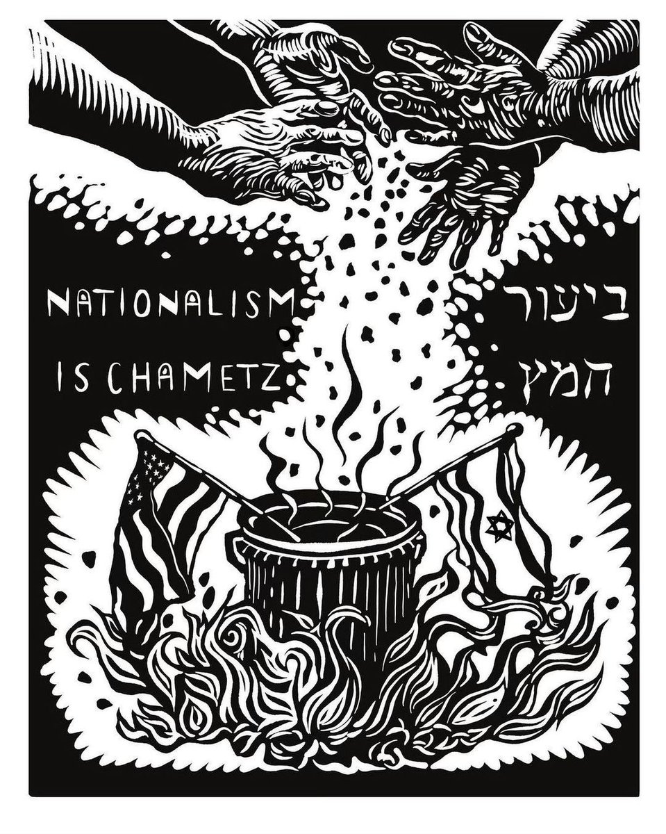Nationalism is chametz, during Passover and always! This year is unlike any other year. This Passover, at a time when the Israeli government continues its genocide of Palestinians in Gaza in full force, we cannot feast while there is famine. We gather to demand and dream