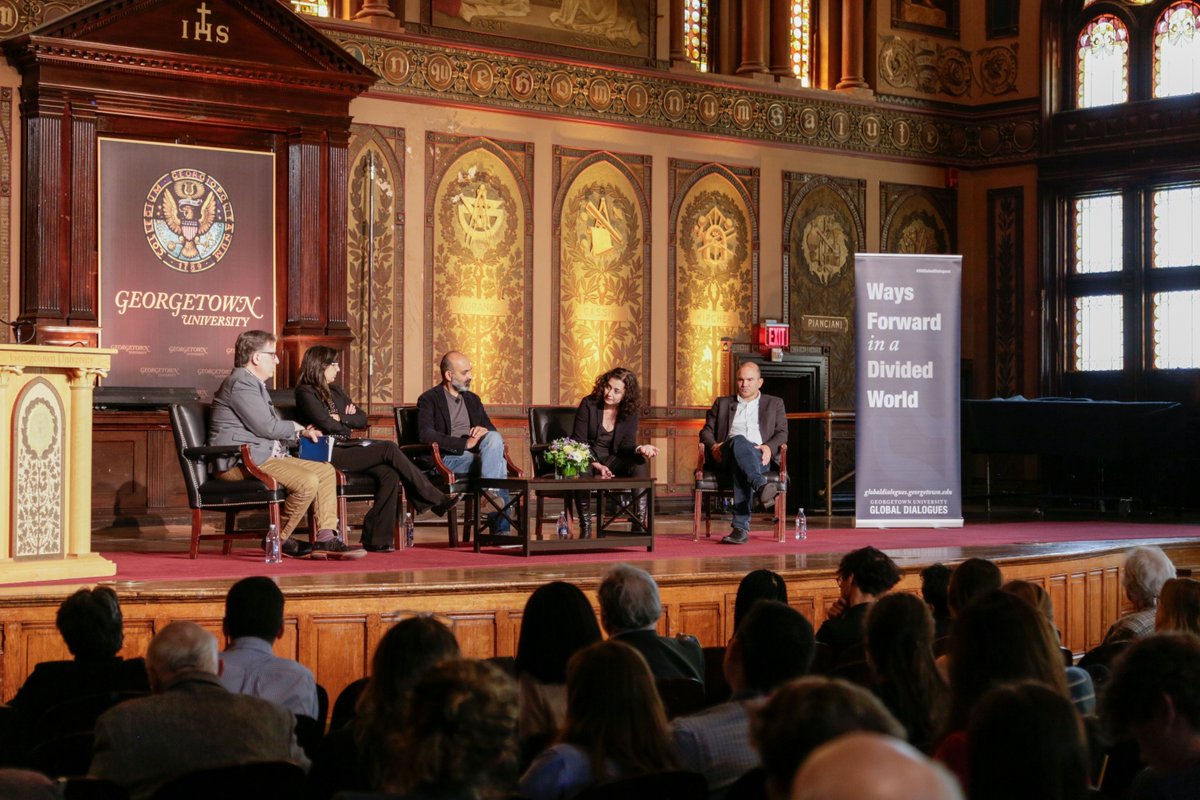 Day One of the #GUGlobalDialogues: “The U.S. Role in the World: Looking Beyond the 2024 Presidential Election.” Follow along for the rest of the week’s events! RSVP to join us in-person or online buff.ly/3Q49TfR @leonardbenardo1 @veronica_gago @ETemelkuran @brhodes