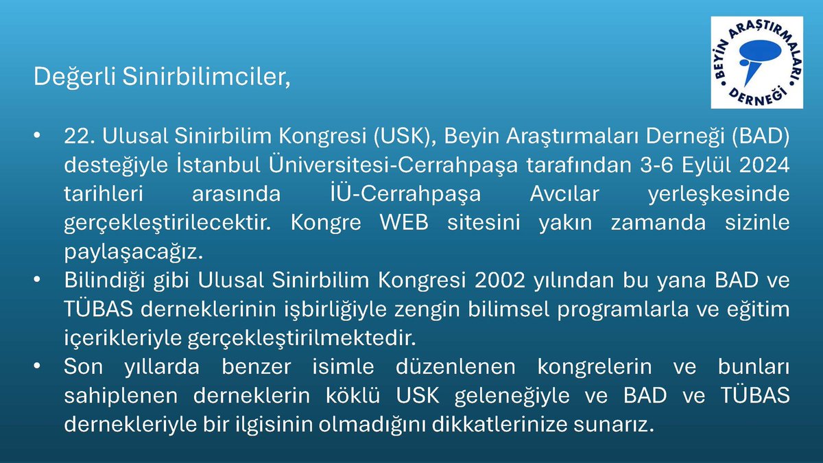 #USK2024 #önemliduyuru #kongre
